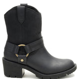 Bota Casual Cuero Mujer Rewrite Harness Negra Cat