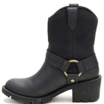 Bota Casual Cuero Mujer Rewrite Harness Negra Cat