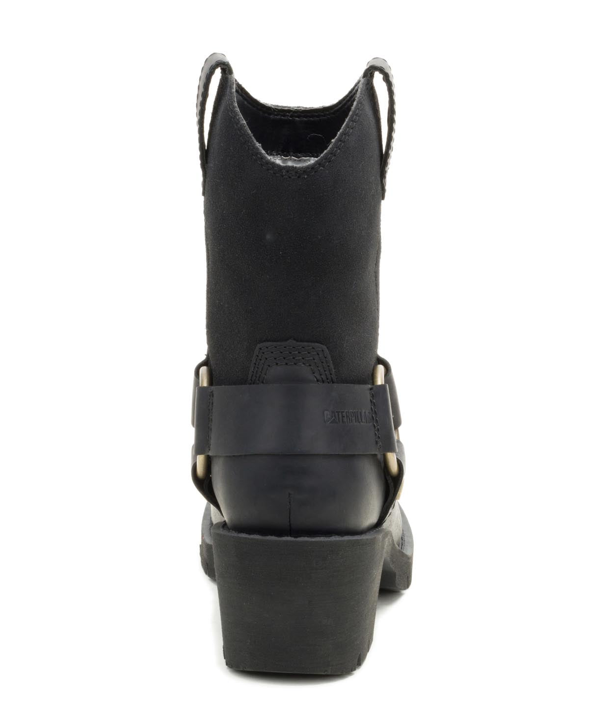 Bota Casual Cuero Mujer Rewrite Harness Negra Cat