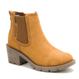 Botín de Cuero Mujer Chealsea Café Claro Cat