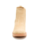 Botín de Cuero Mujer Chealsea Crema Cat