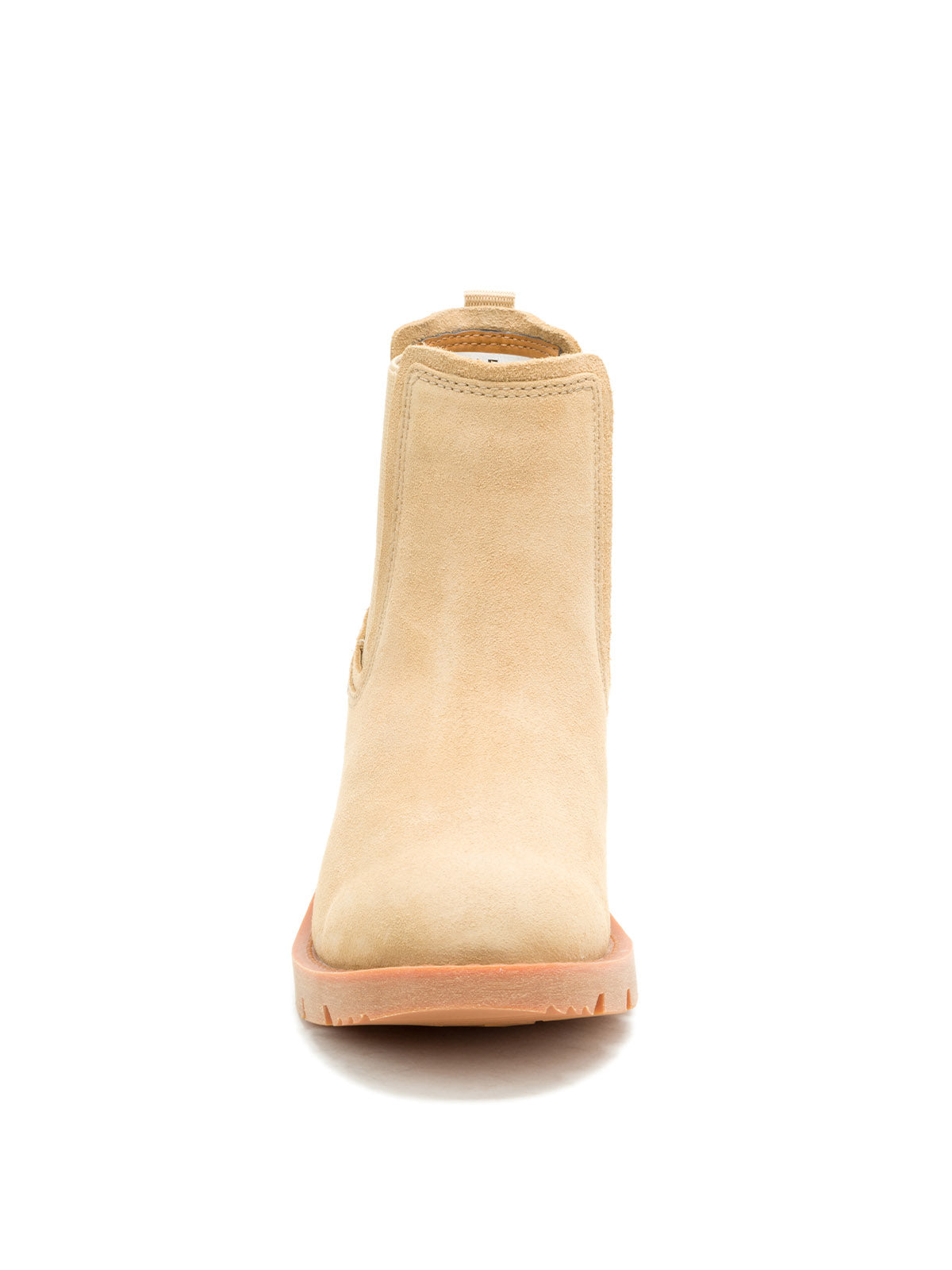 Botín de Cuero Mujer Chealsea Crema Cat