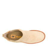 Botín de Cuero Mujer Chealsea Crema Cat