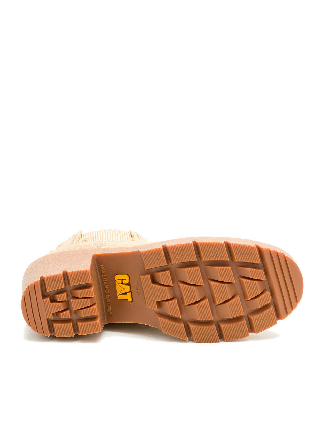 Botín de Cuero Mujer Chealsea Crema Cat