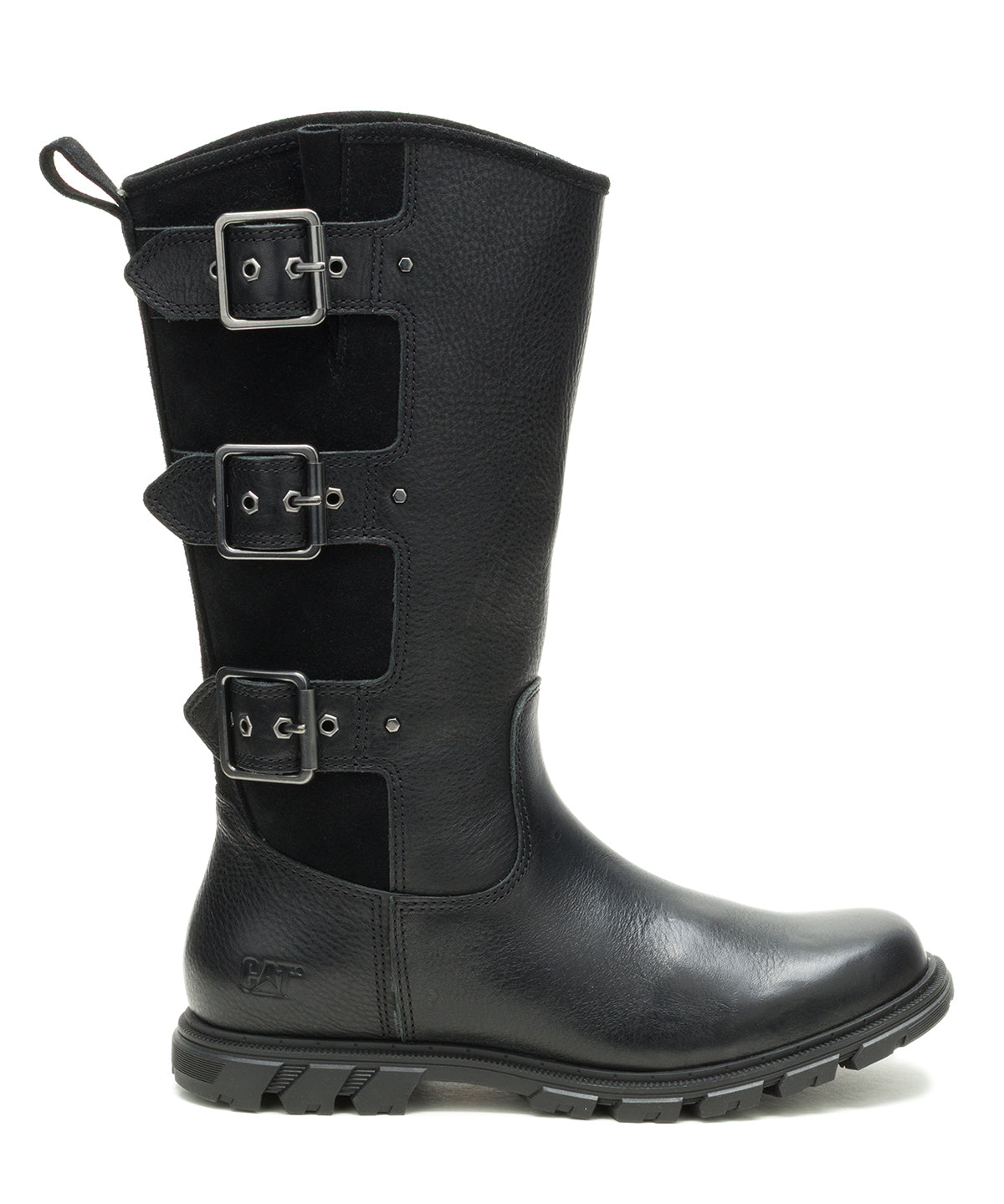 Bota de Cuero Notion Buckle Negro Cat