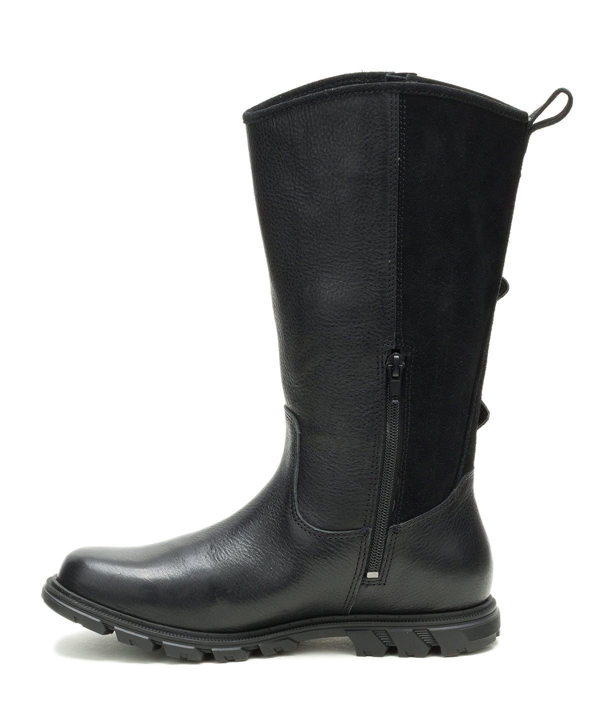 Bota de Cuero Notion Buckle Negro Cat