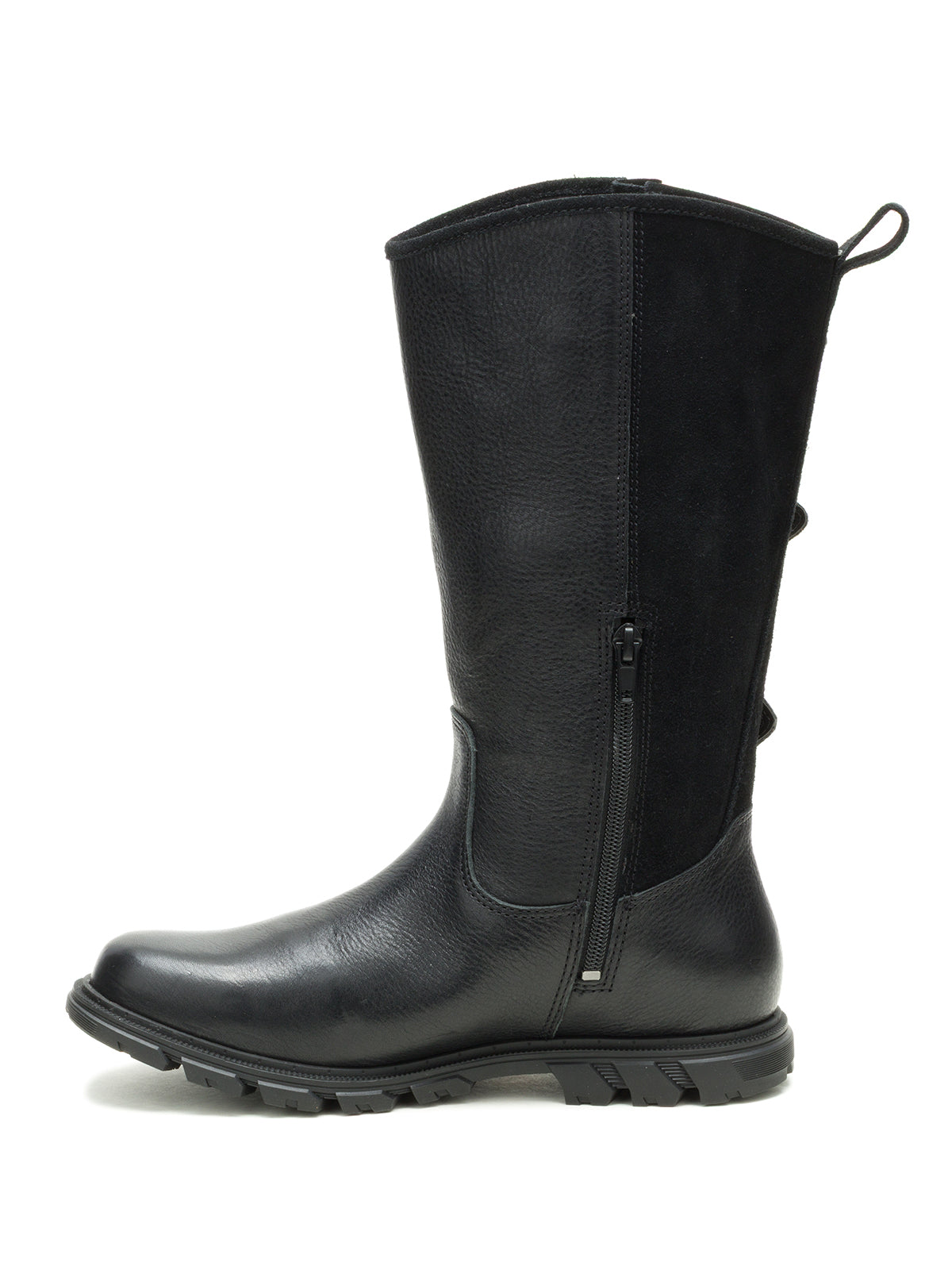 Bota de Cuero Notion Buckle Negro Cat