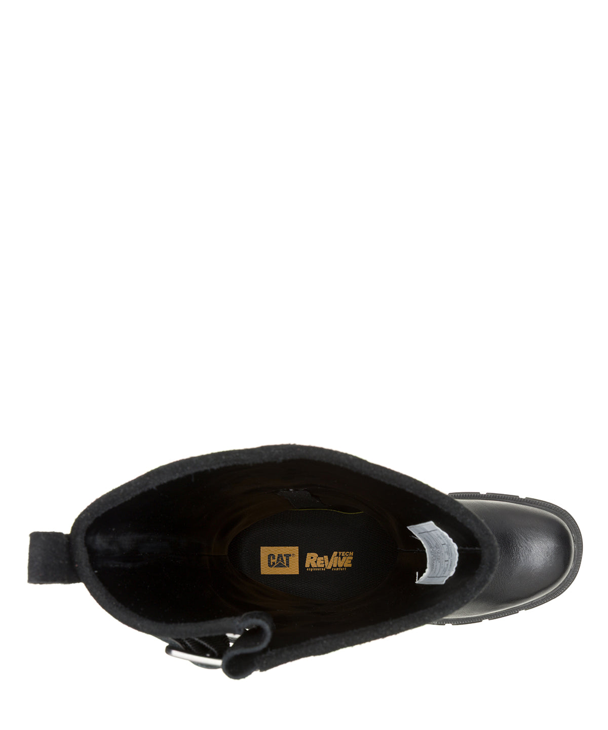 Bota de Cuero Notion Buckle Negro Cat