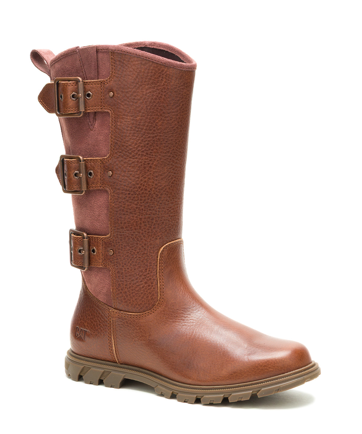 Bota de Cuero Notion Buckle Café Cat