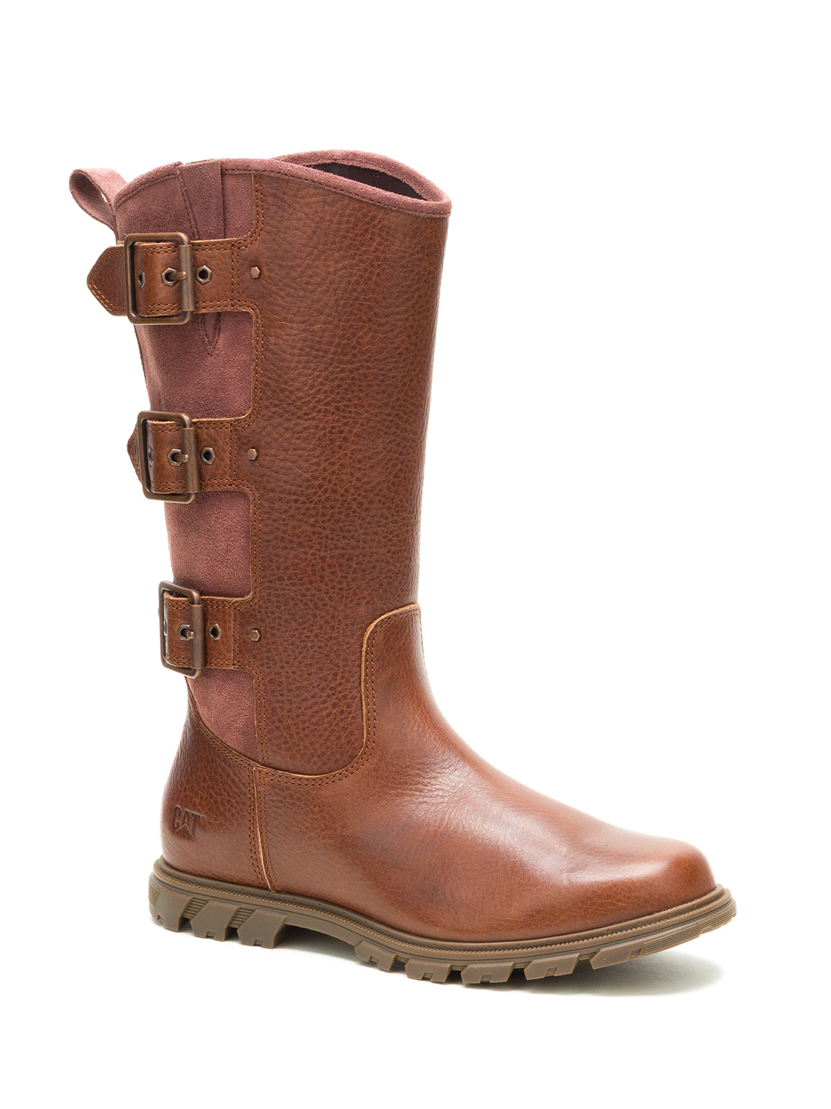 Bota de Cuero Notion Buckle Café Cat
