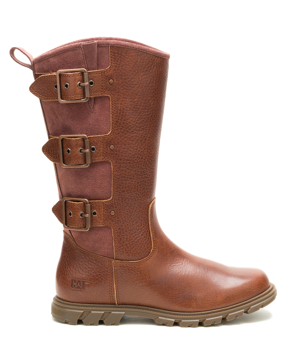 Bota de Cuero Notion Buckle Café Cat