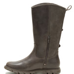 Bota de Cuero Notion Buckle Café Oscuro Cat