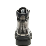 Botín Mujer Bolder Zip Plateado Cat