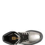 Botín Mujer Bolder Zip Plateado Cat