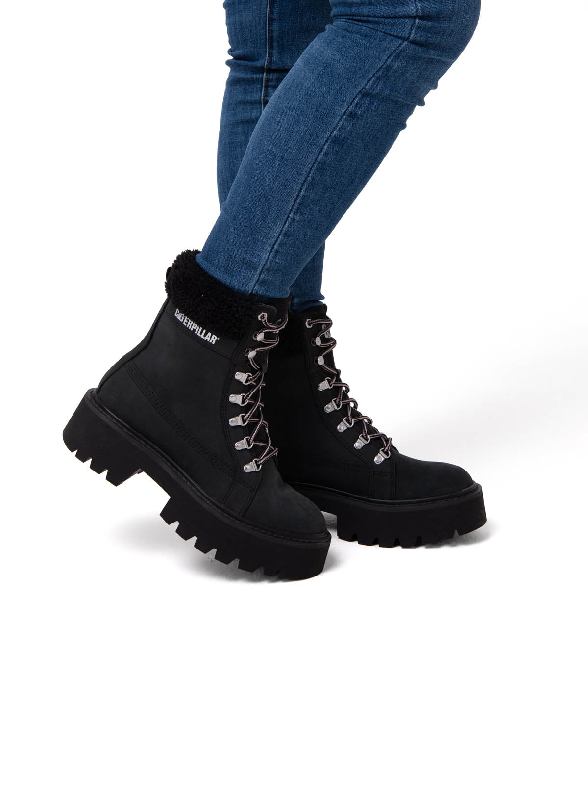 Botín Mujer Colorado Max Hiker Negro Cat