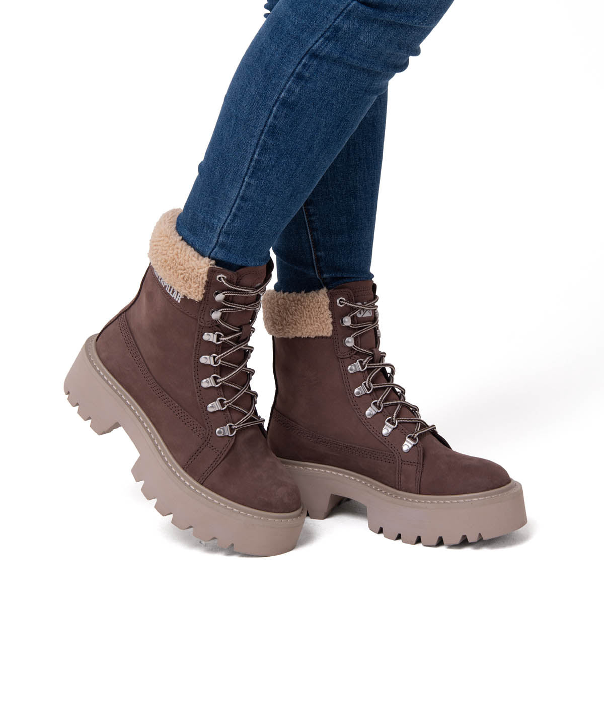 Botín Mujer Colorado Max Hiker Café Cat