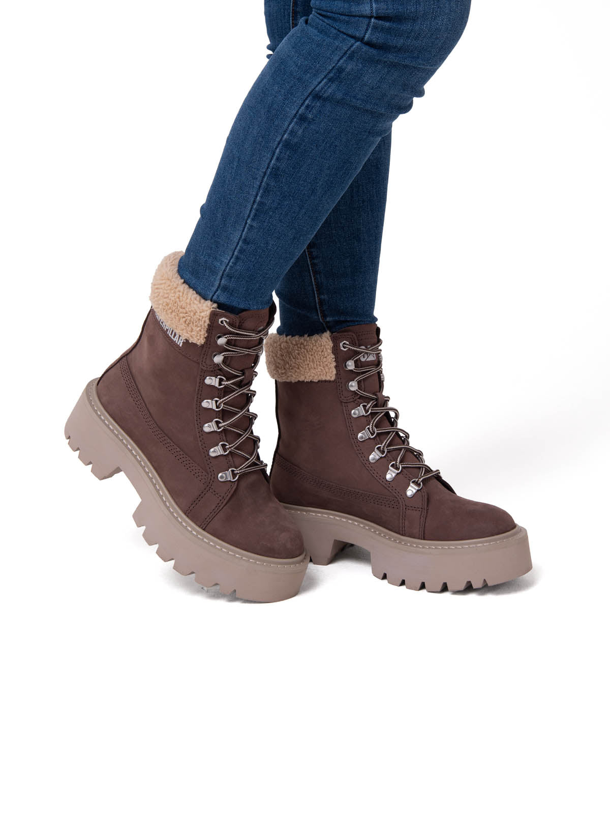 Botín Mujer Colorado Max Hiker Café Cat