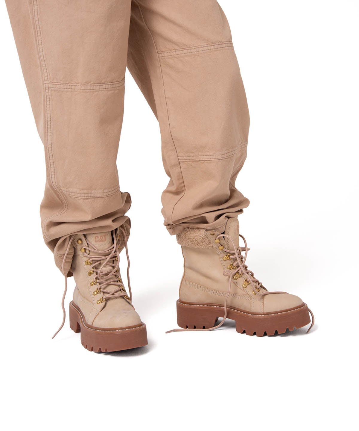 Botín Mujer Colorado Max Hiker Beige Cat