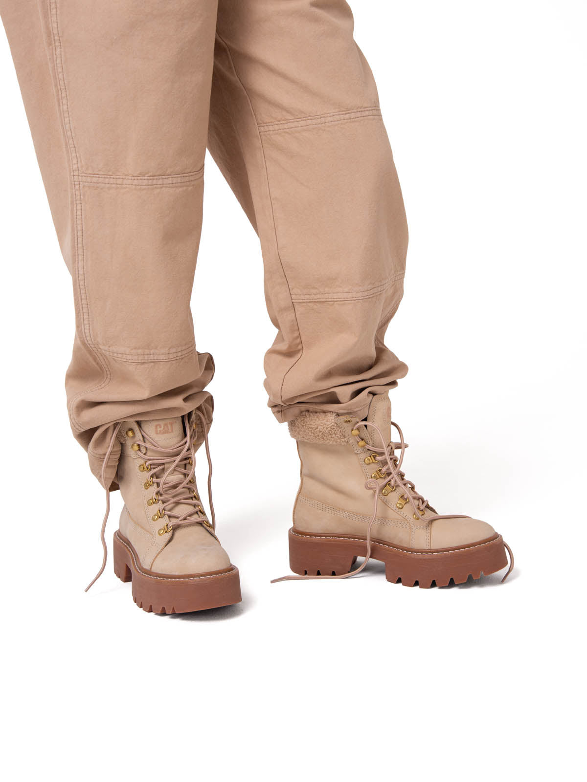 Botín Mujer Colorado Max Hiker Beige Cat