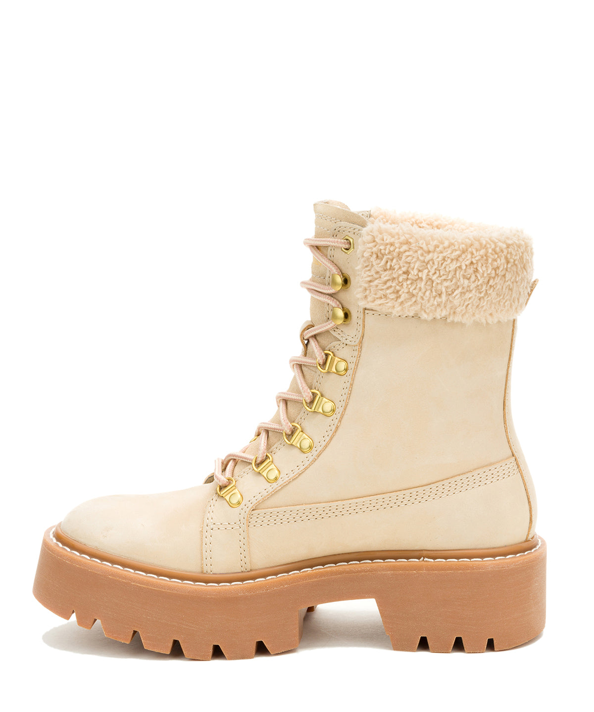 Botín Mujer Colorado Max Hiker Beige Cat