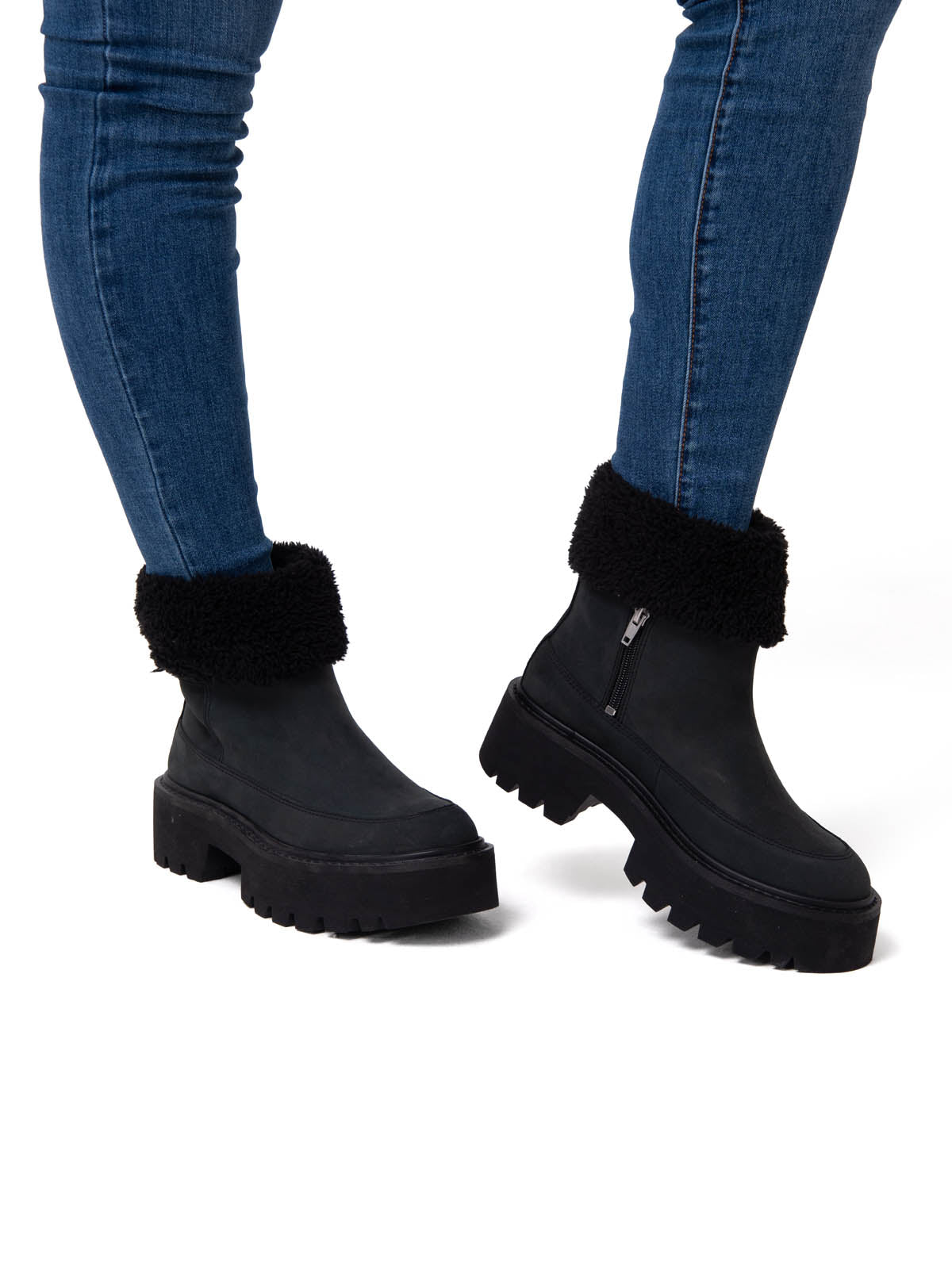 Botín Mujer Colorado Max Roll DO Negro Cat