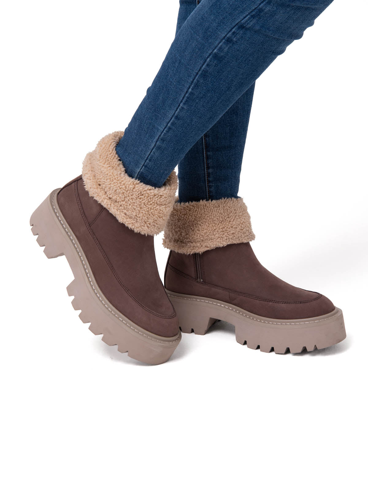 Botín Mujer Colorado Max Roll DO Café Cat