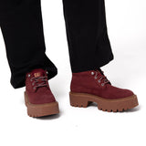 Botín Mujer Colorado Max Chukka Rojo Cat