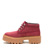 Botín Mujer Colorado Max Chukka Rojo Cat