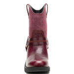 Botín Cuero Rewrite Harness Burdeo Cat