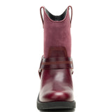 Botín Cuero Rewrite Harness Burdeo Cat