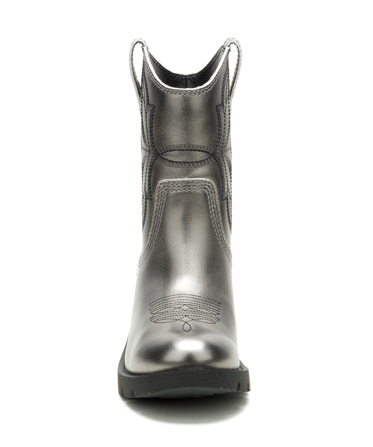 Botín Cuero Rewrite Frontier Plateado Cat