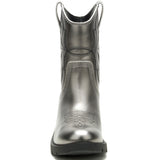 Botín Cuero Rewrite Frontier Plateado Cat