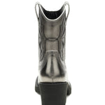 Botín Cuero Rewrite Frontier Plateado Cat