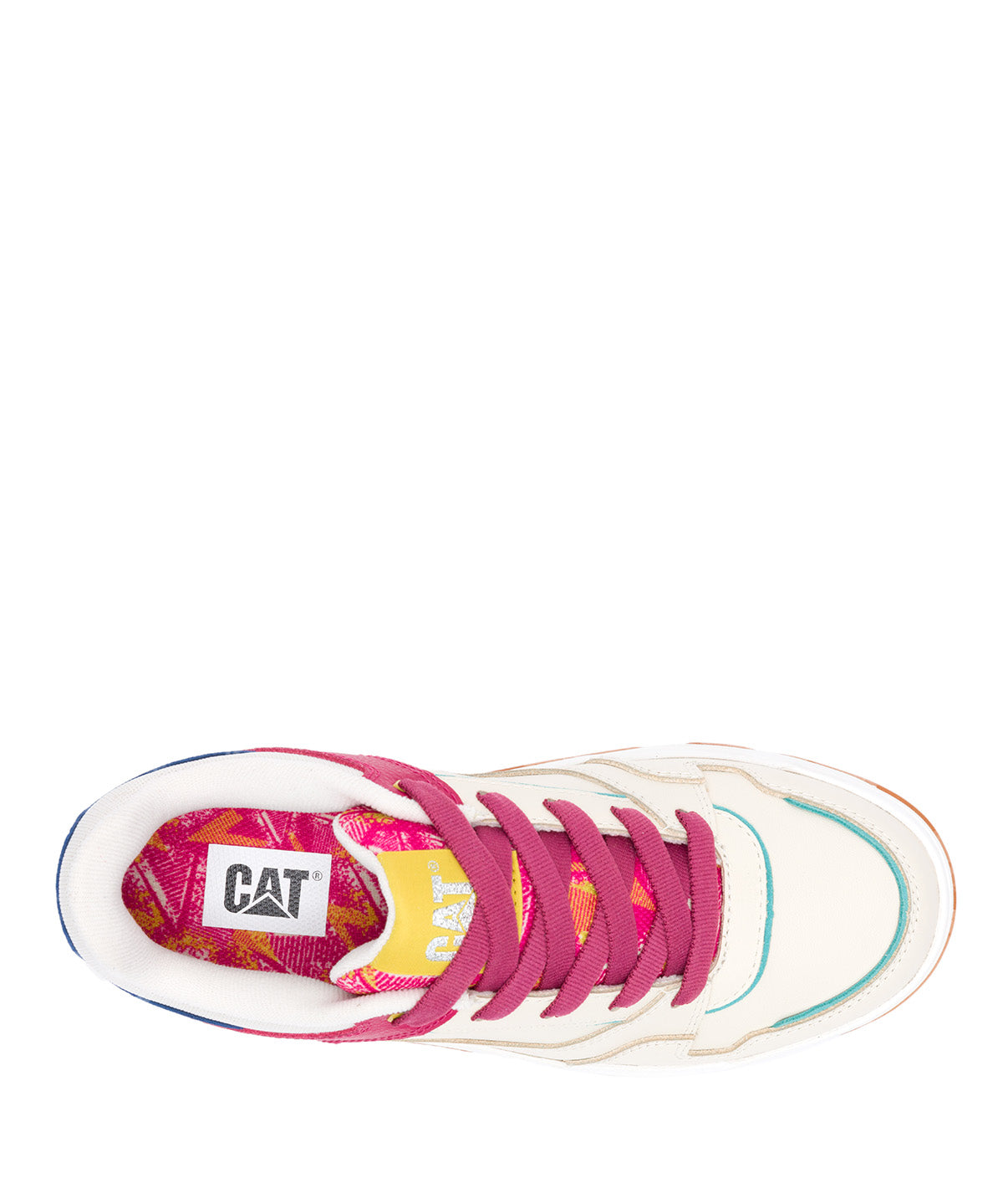 Zapatilla Mujer CAT Script Graffiti Rojo