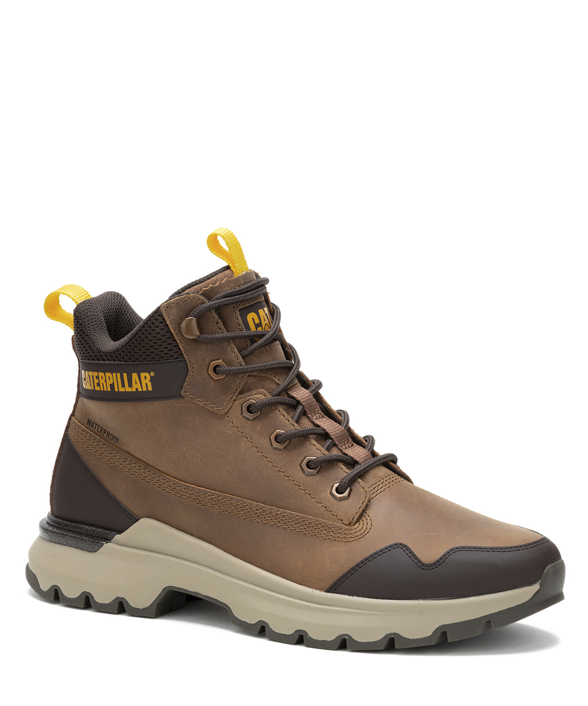 Zapatilla Con Caña Gamuza Hombre Colorado Sneaker Wp Café Cat