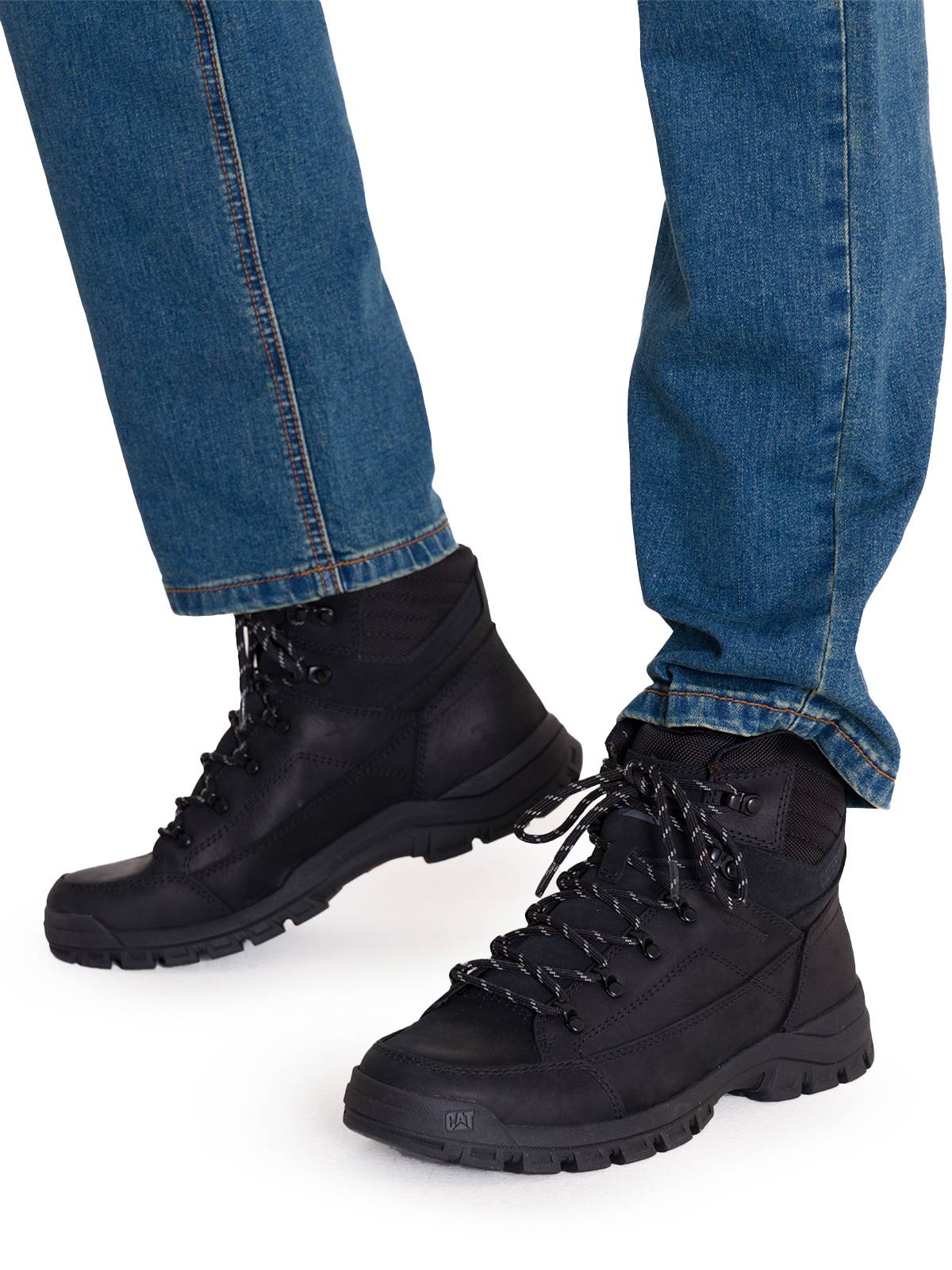 Botín Cuero Hombre Threshold Hiker Negro Cat