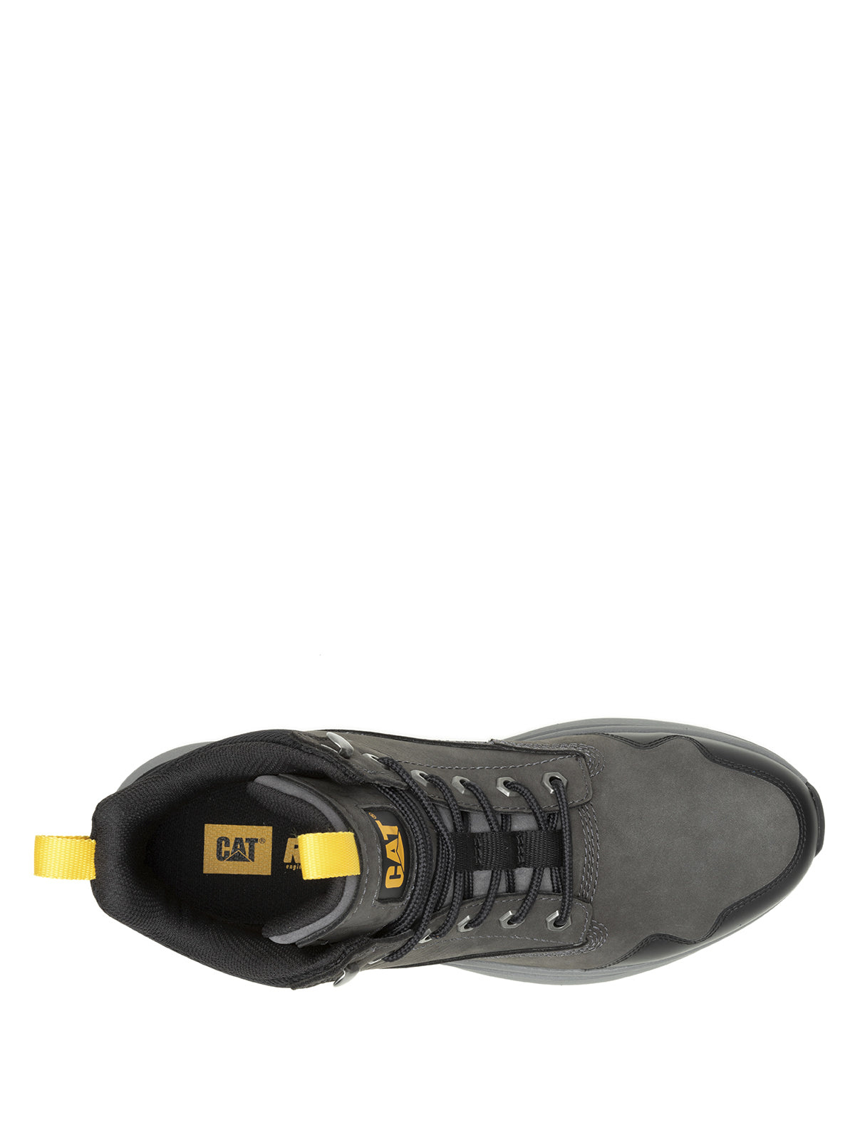 Zapatilla Con Caña Gamuza Hombre Colorado Sneaker Wp Gris Cat