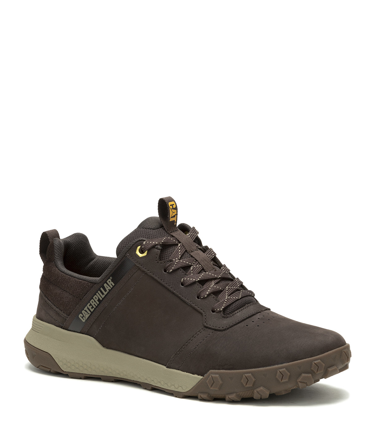 Zapatilla Cuero Hombre Hex Ready Lo Café Cat