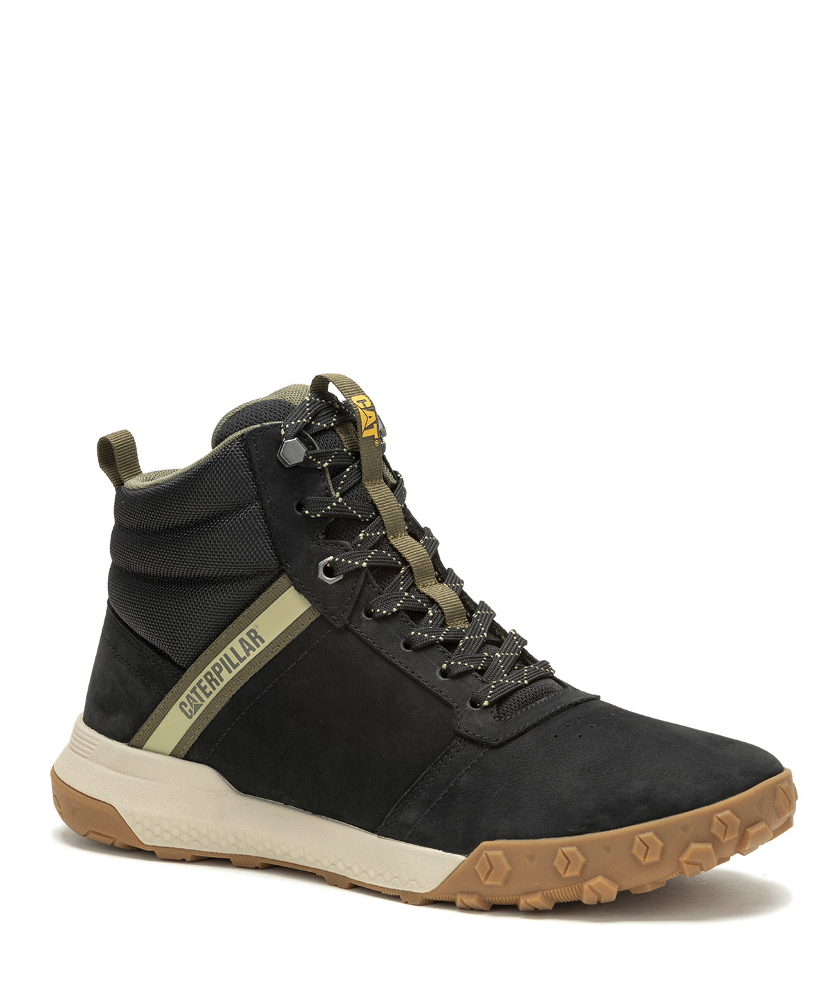 Zapatilla Con Caña Casual Hombre Hex Ready Mid Negro Cat