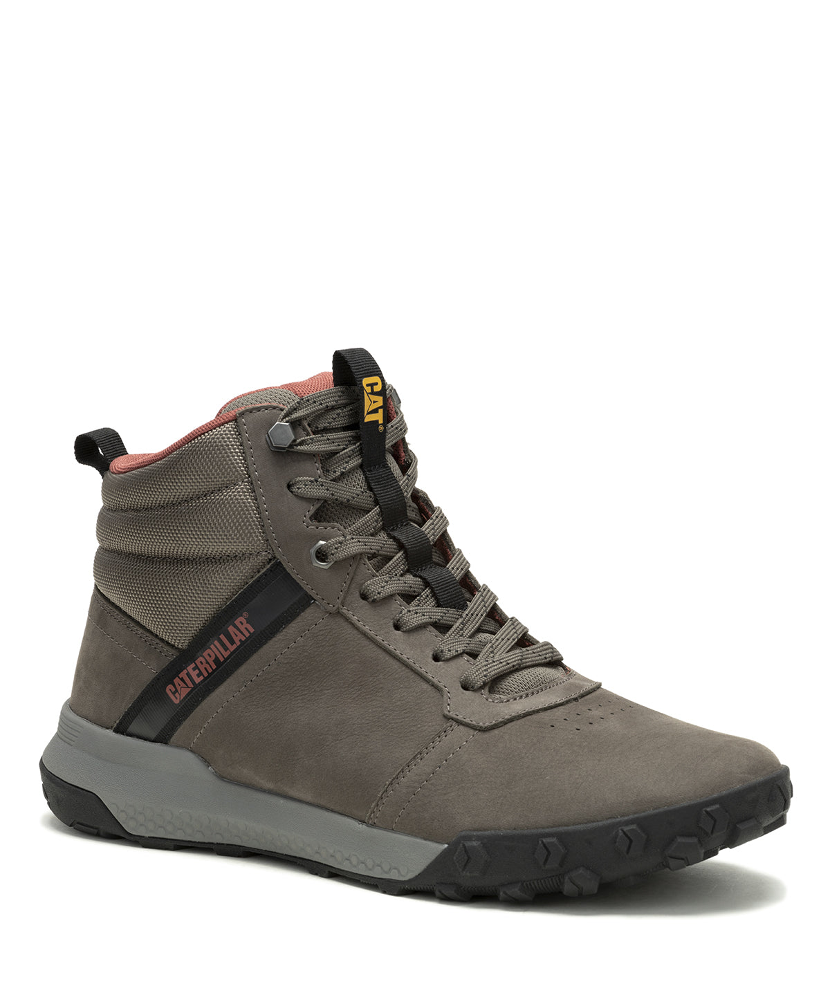 Zapatilla Con Caña Casual Hombre Hex Ready Mid Gris Cat