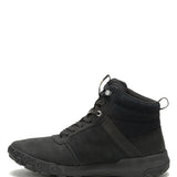Zapatilla Con Caña Cuero Hombre Hex Ready Mid Negro Cat