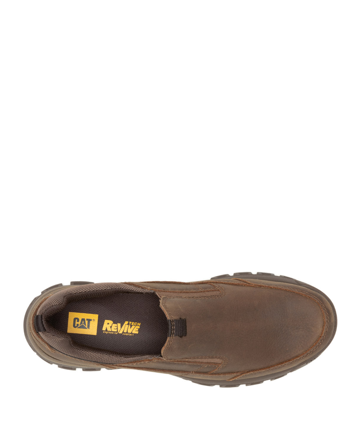 Zapatilla Cuero Hombre Threshold Slip On Café Oscuro Cat