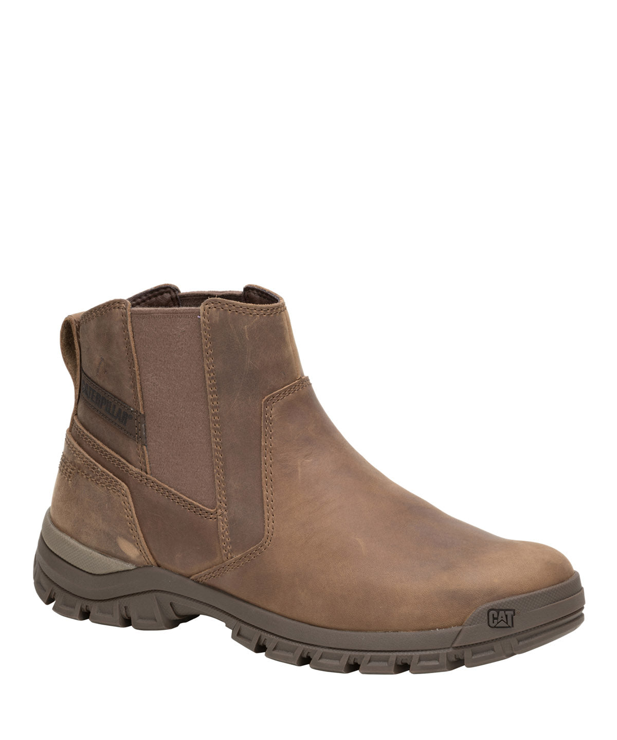 Botín Cuero Hombre Threshold Chelsea Café Oscuro Cat