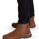 Botín Cuero Hombre Threshold Chelsea Café Oscuro Cat