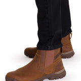 Botín Cuero Hombre Threshold Chelsea Café Oscuro Cat