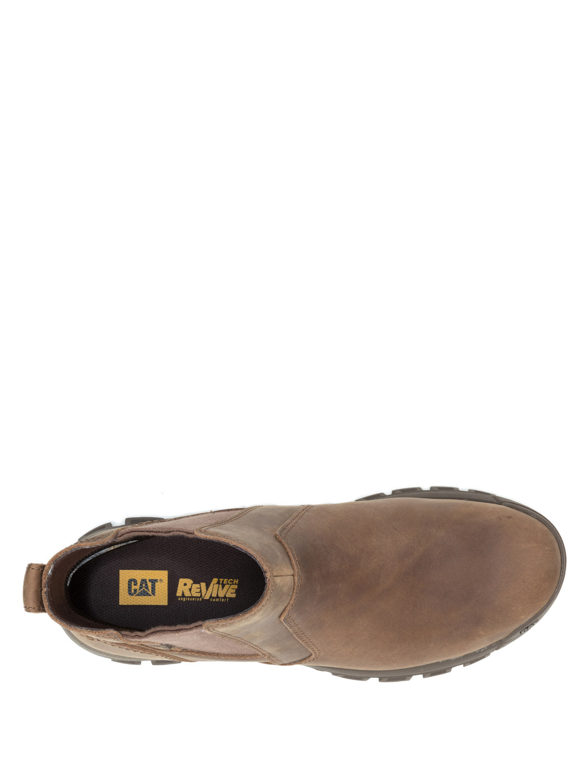 Botín Cuero Hombre Threshold Chelsea Café Oscuro Cat