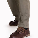 Zapato Cuero Hombre Colorado Moc Toe Low Café Cat