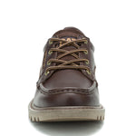 Zapato Cuero Hombre Colorado Moc Toe Low Café Cat