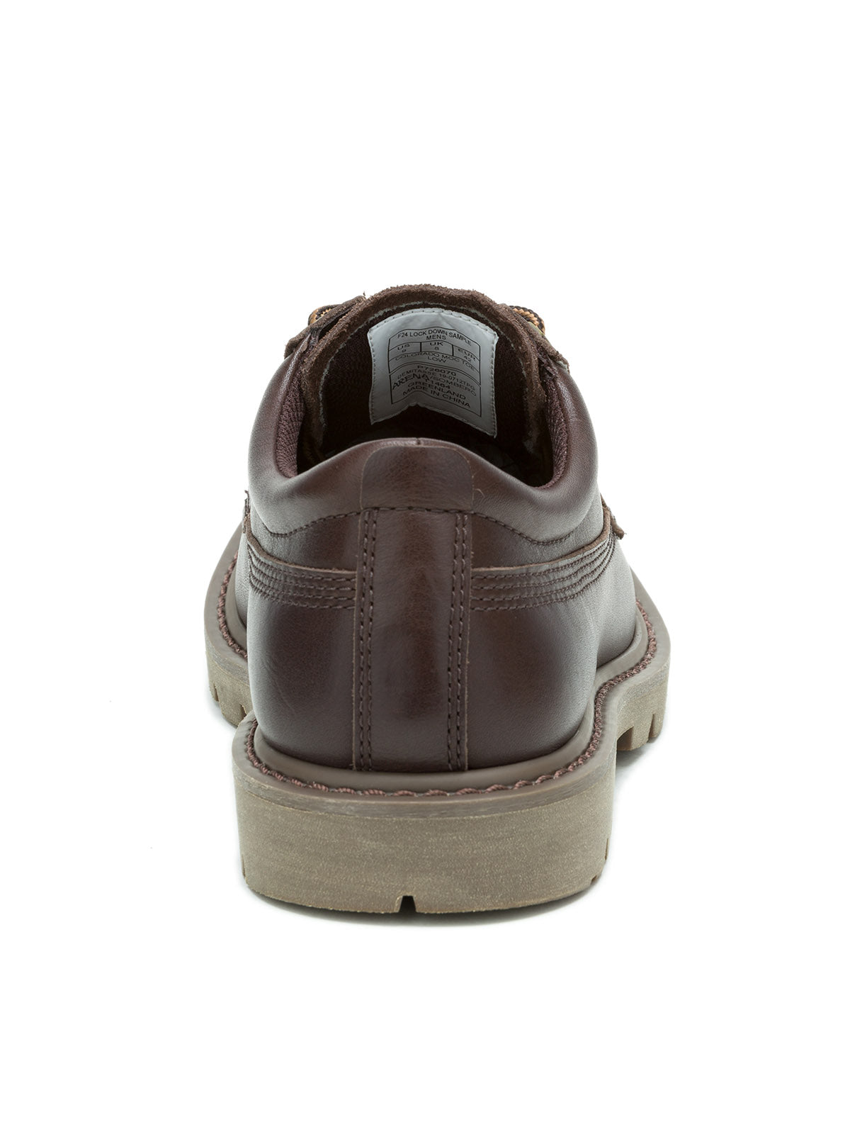 Zapato Cuero Hombre Colorado Moc Toe Low Café Cat