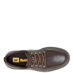 Zapato Cuero Hombre Colorado Moc Toe Low Café Cat
